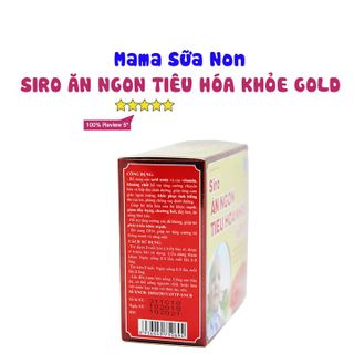 Siro Ăn Ngon, Tiêu Hóa Khỏe Gold (20 ống)