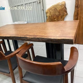 Mặt bàn ăn gỗ gụ nam phi dài 1,8m