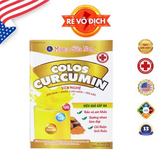 Mama Sữa Non Colos Curcumin (hộp) - tăng cường hệ miễn dịch, nhanh chóng hồi phục sức khỏe cho phụ nữ sau sinh mổ, người mới ốm dậy, người lớn tuổi