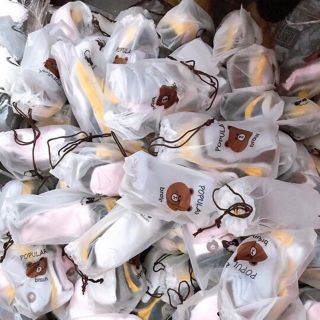 bộ tất gấu 10 đôi đủ màu
