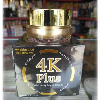 Kem dưỡng trắng da mặt ban đêm 4K PLUS