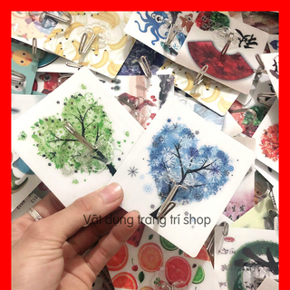 Móc dán tường họa tiết 3D