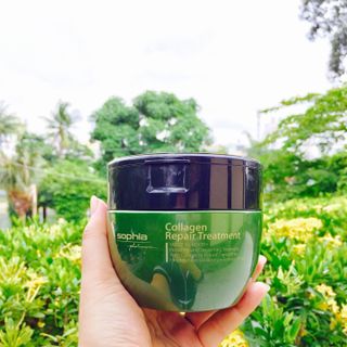 Dầu hấp thảo dược Collagen phục hồi tóc Sophia platium 400ml