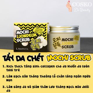 Mochi Scrub LaBonita 50ml( Tẩy tế bào chết dưỡng trắng da)