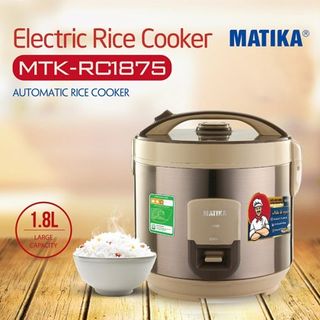 Nồi cơm điện Matika MTK-RC1875 dung tích 1,8L công nghệ nhiệt độc đáo