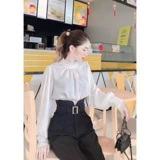 quần bagy nữa quần cạp cao nữ