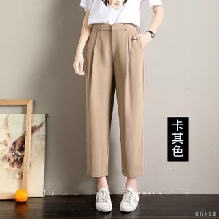 quần bagy nữa quần cạp cao nữ