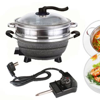 Chảo điện đa năng Matika MTK-9032 ( Màu Đen )