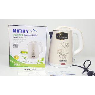 Ấm siêu tốc Matika MTK-24 dung tích 2,3L chức năng ủ siêu chất giá sỉ