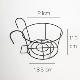 Giỏ sắt treo ban công