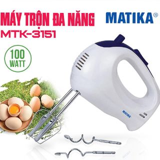 Máy đánh trứng đa năng Matika MTK-3151 động cơ mạnh mẽ 5 cấp độ tiện lợi giá sỉ