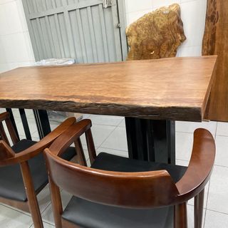 Mặt bàn ăn gỗ Gụ nam phi nguyên tấm dài