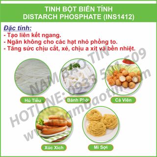 TINH BỘT BIẾN TÍNH DISTARCH PHOSPHATE (INS1412)