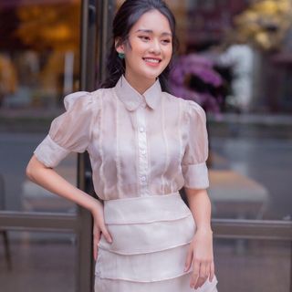 Sét bộ váy chất tơ nhật