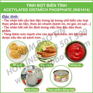TINH BỘT BIẾN TÍNH ACETYLATED DISTARCH PHOSPHATE (INS1414)