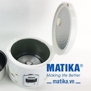Nồi cơm điện Matika MTK-RC1812 công suất 700W dung tích 1,8L