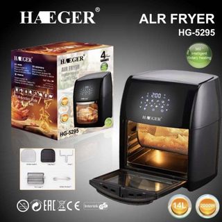 Nồi chiên không dầu cao cấp nhãn hiệu Haeger HG-5295 đa chức năng, công suất 2000W, Dung tích 14 Lít