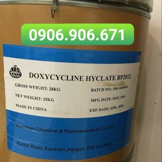 DOXYCYCLINE HCL kháng sinh trị gan thận mủ, lở loét cho thủy sản. Liên Hệ: giá sỉ