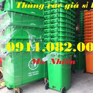 Cung cấp thùng 240 lít giá rẻ, thùng rác 240 lít màu xanh, cam, vàng, thùng rác nắp kín- giá sỉ