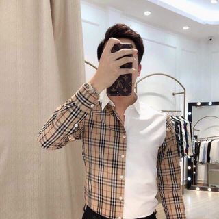 Áo sơ mi phối sọc BBR chất cotton cao cấp giá sỉ