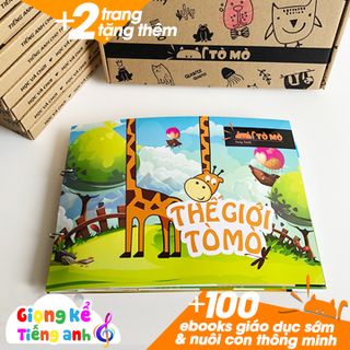 Học liệu THẾ GIỚI TÒ MÒ Học liệu song ngữ dành cho bé từ 1 tuổi - Phát triển trí thông minh cho bé từ 1 tuổi