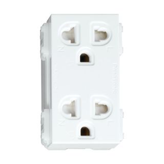 Ổ cắm đôi 3 chấu Wide