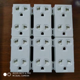 Ổ cắm đôi 3 chấu Wide giá sỉ