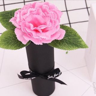 HOA SÁP THƠM HỘP MICA THẮT NƠ
