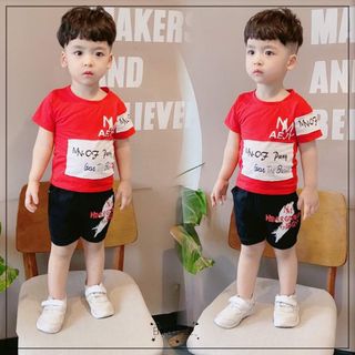 (XẢ KHO) SET ĐỒ BỘ BÉ TRAI MN-07 100% COTTON THOÁNG MÁT TỪ 3 THÁNG ĐẾN 4 TUỔI