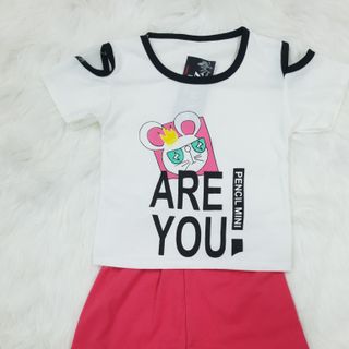 (XẢ KHO) ĐỒ BỘ BÉ GÁI XẺ VAI ARE YOU TỪ 3 THÁNG ĐẾN 4 TUỔI