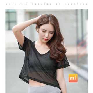 Tank crop top lưới NỮ TẬP GYM,YOGA giá sỉ