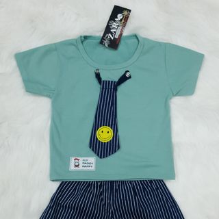 (XẢ KHO) ĐỒ BỘ CÀ VẠT CHO BÉ TRAI 100% COTTON THOÁNG MÁT SIZE 3 THÁNG ĐẾN 4 TUỔI