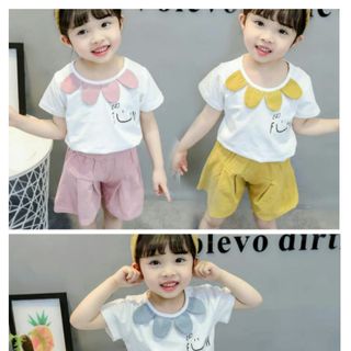 ( XẢ KHO) SET ĐỒ BỘ BÉ GÁI CỔ HOA 3 MÀU - TỪ 3 THÁNG TUỔI ĐẾN 4 TUỔI, 100% COTTON giá sỉ