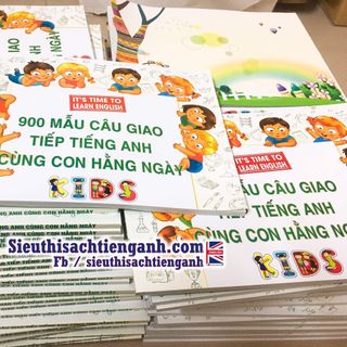 Sách 900 mẫu câu giao tiếp cùng con + Link nghe mp3