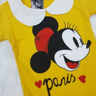 (XẢ KHO) ĐẦM MICKY CÓ CỔ BÉ GÁI 100% COTTON TỪ 3 THÁNG TUỔI ĐẾN 4 TUỔI