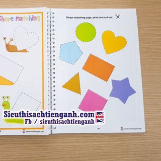 Sách cắt dán Busy Book + Kéo + Keo