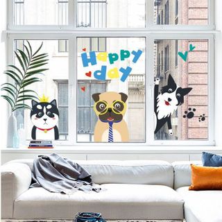 Decal Chú Chó Happy Day XC9014