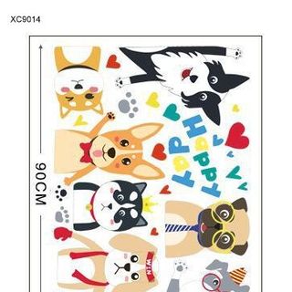 Decal Chú Chó Happy Day XC9014