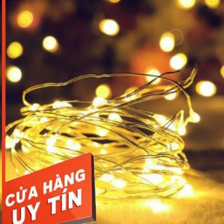 Đèn LED đom đóm Fairy light dài 5m 50 bóng không chớp (dùng Pin AA)