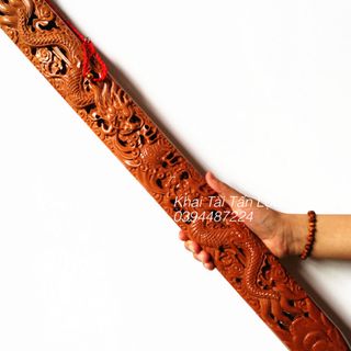 Kiếm gỗ đào dài 80 cm kèm đế hoá sát , chiêu tài , trảm đào hoa