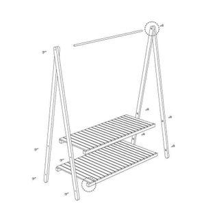 KỆ, GIÁ TREO QUẦN ÁO CHỮ A 2 TẦNG - HANGING CLOTHES SHELF 2 LAYER