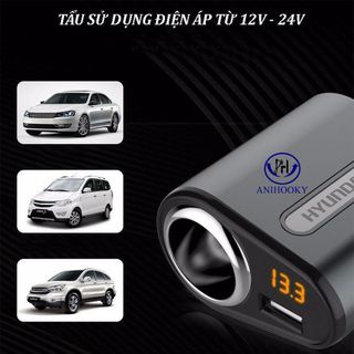 Tẩu sạc ô tô 03 cổng usb nhỏ gọn - tiện lợi - sạc nhanh|dock sạc ô tô,củ sạc ô tô Anihooky