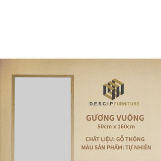 Gương Đứng Soi Toàn Thân - Khung Gỗ Tự Nhiên - Mirror