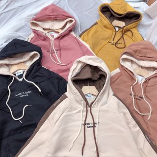 Áo hoddi QC thêu chữ
