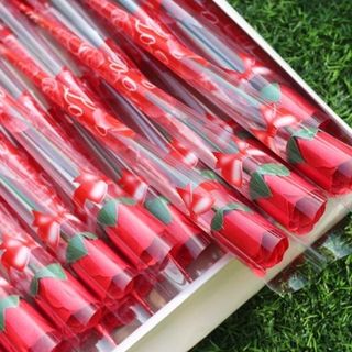 Bông hồng sáp 6k đủ màu sẵn hàng hoa sáp thơm nguyên cây