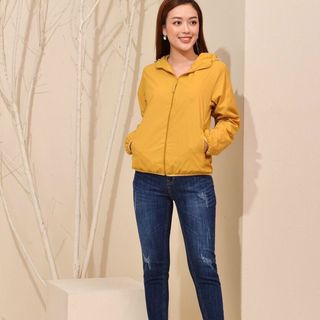 Áo khoác gió nữ 2 lớp cực Ấm kèm túi cuộn tiện dụng chống gió nước bụi [Trẻ Trung-Khỏe Khoắn-Tôn Dáng]