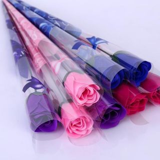 Bông hồng sáp 6k đủ màu sẵn hàng hoa hồng sáp