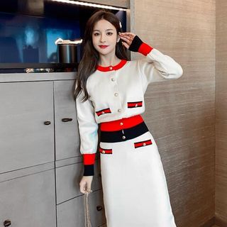 Sét váy len kiểu rời chân