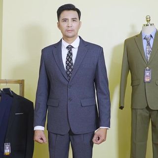 Áo vest trung niên màu ghi