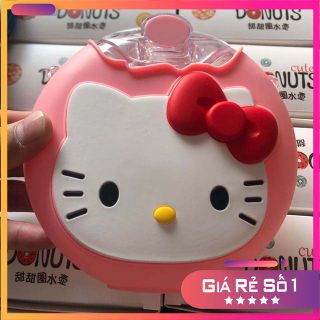 Bình nước hình hello kity- binh nước hình heo pigpa- bình nước hình doremon - bình nước bánh donut